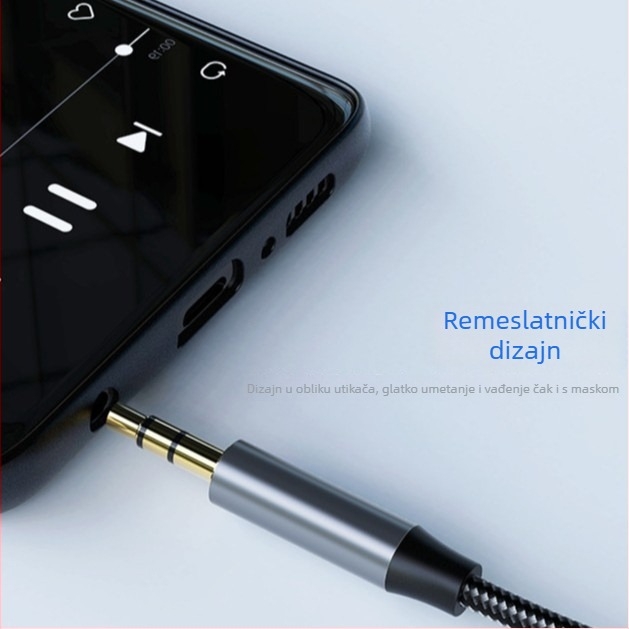 YUAWEE AUX3.5 Audio produžni kabel 3,5 mm, muški–ženski, za digitalne uređaje, zlatno obloženi kontakti, jezgro bakra tinovanog, bakreni vodiči