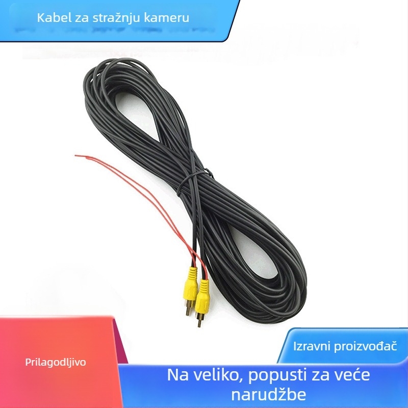 AV RCA kabel za navigacijsku kameru za vožnju unatrag – video ulaz, ROHS, audio + video, Ø 3.0 mm