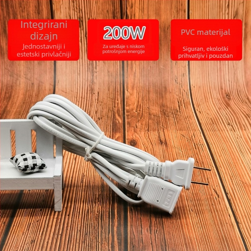 Prolongacijski kabel za kućnu upotrebu — PVC omotač, vodič od čiste bakra/aluminija, kućni AC produžni kabel, radi do -10°C