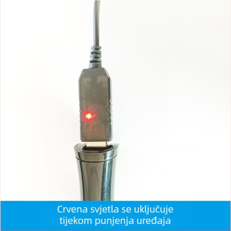 USB Boost kabel - Višestruki izlaz napona (4.2V/7.4V/8.4V/9V/12.6V), 1 m, Li-ion baterija 18650