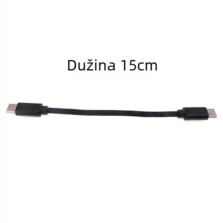 Type-C podatkovni kabel s OTG dekoderom, pleteni kabel, jedan konektor, prošireni prijenos, max. 60W