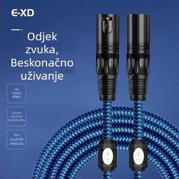 EXD audio kabel visoke vjernosti, zaštitni prsten, dvostruki dizajn, push-power