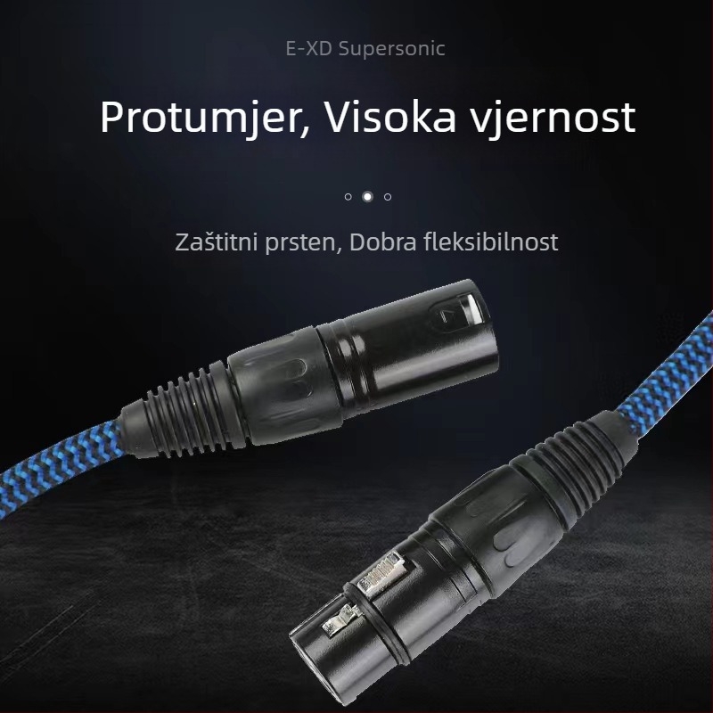 EXD audio kabel visoke vjernosti, zaštitni prsten, dvostruki dizajn, push-power