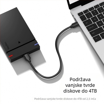 USB 3.0 na Micro-B kabel za vanjski tvrdi disk – USB 3.0A muški, bakreno jezgro, cinkovana bakrena žica, ISO 9001