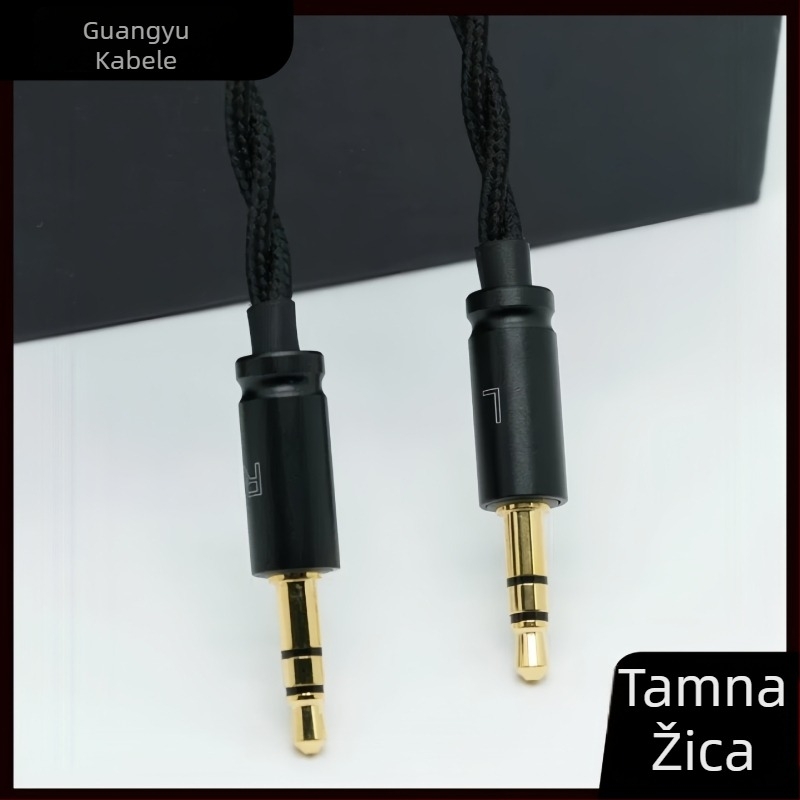 Kabel za slušalice Sennheiser HD800, 4-žilni 6N monokristalni bakar, dualni 3,5 mm audio priključci