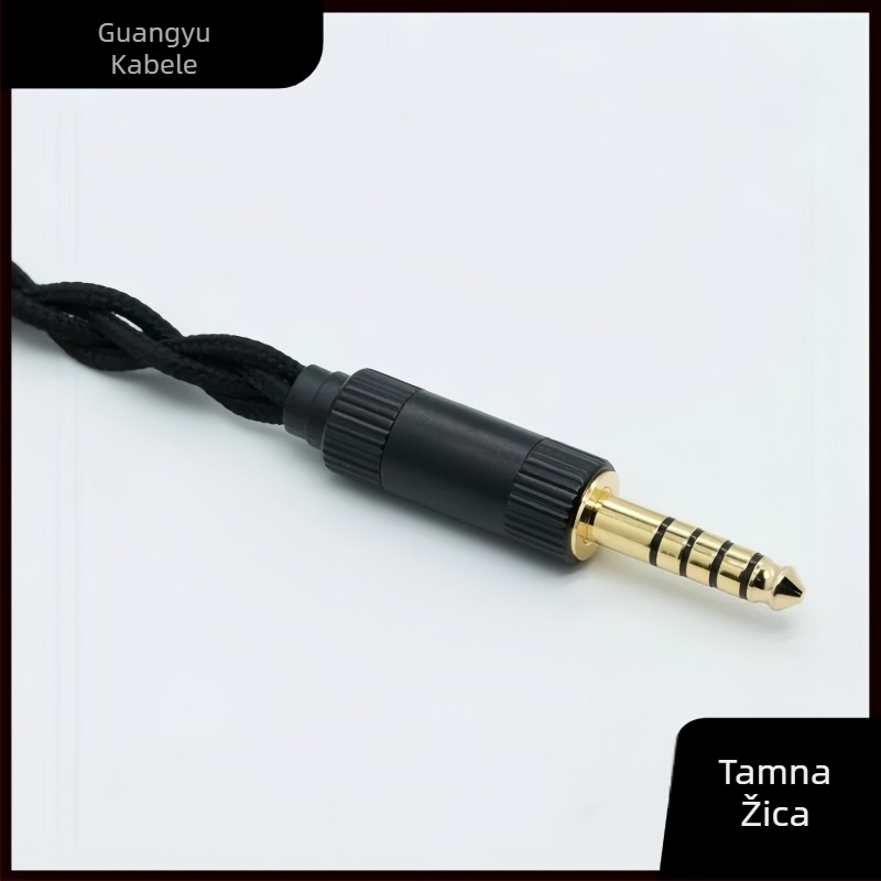 Kabel za slušalice Sennheiser HD800, 4-žilni 6N monokristalni bakar, dualni 3,5 mm audio priključci