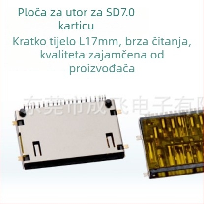 Micro SD7.0 držač kartice — ploča za digitalne kamere i prijenosna računala — Model SIM 8p, izolacijski materijal: LCP