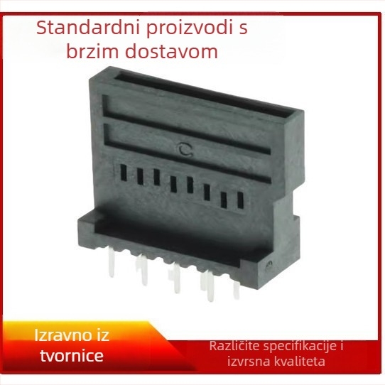 Vertikalni konektor memorijske kartice za micro SD/TF, 8-pin kontakti od fosforne bronze s pozlaćenjem, za 3C digitalne uređaje