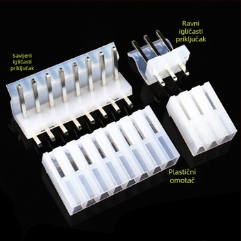 Prozirno plastično kućište s razmakom 3,96 mm, CH-2Y/3Y/4Y/5Y/6Y/7Y/8Y/10Y, ženski konektor