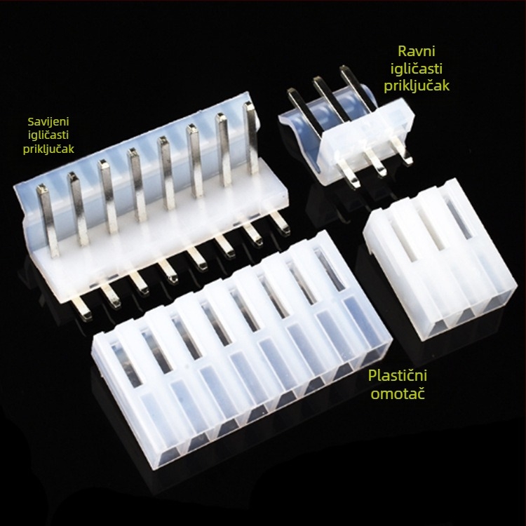 Prozirno plastično kućište s razmakom 3,96 mm, CH-2Y/3Y/4Y/5Y/6Y/7Y/8Y/10Y, ženski konektor
