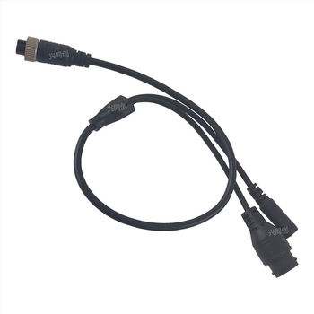 Kabel za razdvajanje 1 na 2, 6-žilni, RJ45 i DC priključci, za automobilsku kameru i nadzor