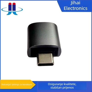 OTG USB-C na USB-A adapter, USB-C muški priključak na USB-A ženski priključak, s korak konektorom, 10 Gbps