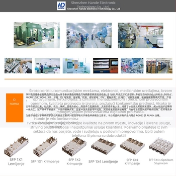 Hande QSFP-DD 1x1 optički kavez, QSFP varijanta, digitalna mreža