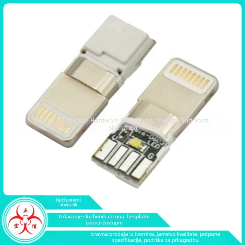 Hongzhengxin USB Type-C muška središnja ploča za 3C Digital, jednoporčna, podržava brzo punjenje 20V do 100W uz prijenos podataka