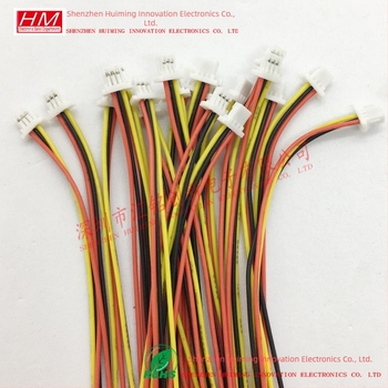 Šareni kabel za spajanje, 3-pinski, 3 vodova, razmak 1,0 mm, SH terminal s jednim krajem, duljina 10 cm