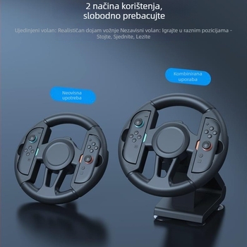 Volan za Switch 1/2, model Switch oled/1switch2, (Bluetooth, ABS)