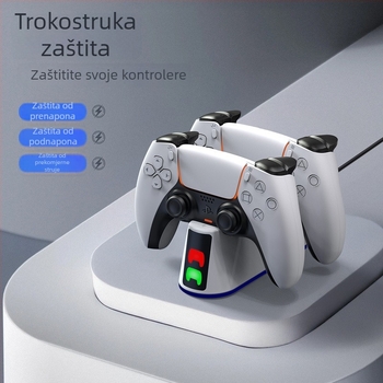 Stanica za brzo punjenje s LED zaslonom za PS5 Pro i PS5 Slim kontrolere