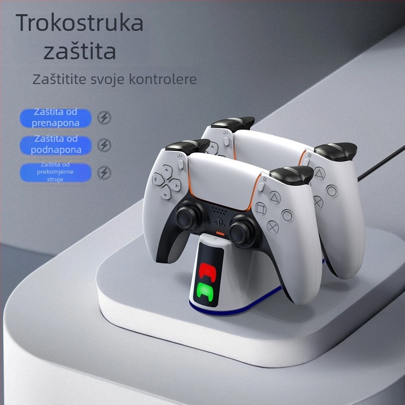 Stanica za brzo punjenje s LED zaslonom za PS5 Pro i PS5 Slim kontrolere