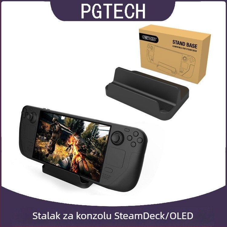 PGTECH Stalak SteamDeck OLED za SteamDeck OLED/SteamDeck – ABS materijal, 123 g, kompatibilan sa SteamDeck OLED/SteamDeck