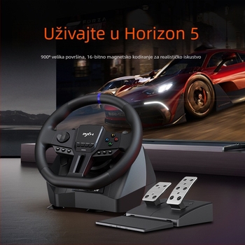 Lashda V900 Gen2 Volan za utrkivanje – USB sučelje, ABS materijal, vibracija, kompatibilan s PC, PS3, PS4, Xbox