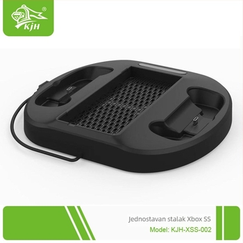 Xbox Series S rashladna baza s bežičnim punjačem za kontrolere (ABS materijal; kompatibilan s Xbox Series S; težina 380 g)