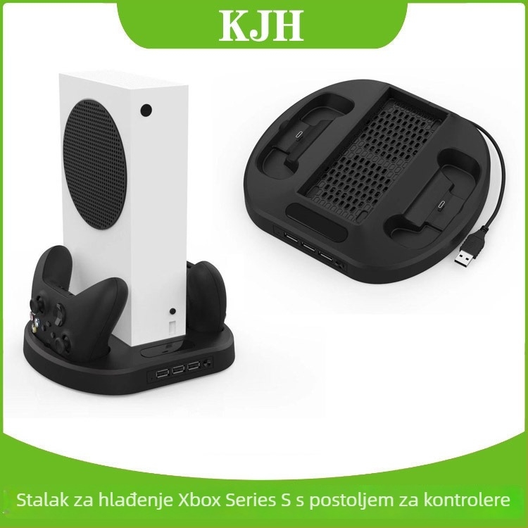 Xbox Series S rashladna baza s bežičnim punjačem za kontrolere (ABS materijal; kompatibilan s Xbox Series S; težina 380 g)