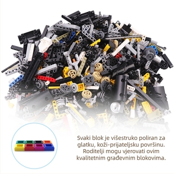 Jagler pribor za blokove – ABS plast, kompatibilan s blokovima; pakiranje 50 g, uzrast 7–14 godina