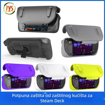 JYS TPU zaštitna kutija za Steam Deck s odvojivim nosačem i poklopcem, model SD012