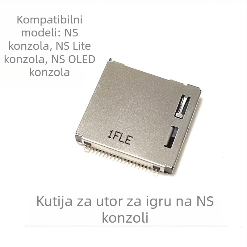 Nintendo Switch Lite ploča za kartice igara – otvor za slušalice, željezo, 60 g