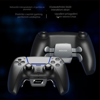 PS5 Elite kontroler s četiri stražnja tipke i proširenim tipkama, mehanički mikroprekidači