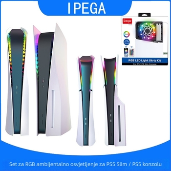 PS5/PS5 Slim ambijentalna svjetlosna traka s daljinskim upravljanjem RGB rasvjeta