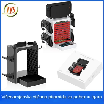 Držač za pohranu kartica za Switch/OLED/Switch 2 – ABS, kapacitet 10 kartica, model Jys-ns153b, težina 704 g