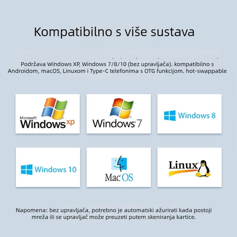 Kabel Type-C na DB9 RS232, USB-C adapter, RS232 protokol, gola bakrena jezgra, PVC izolacija