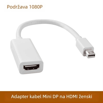 Thunderbolt Mini DisplayPort na HDMI adapter kabel za prijenosno računalo na TV, duljina 15 cm