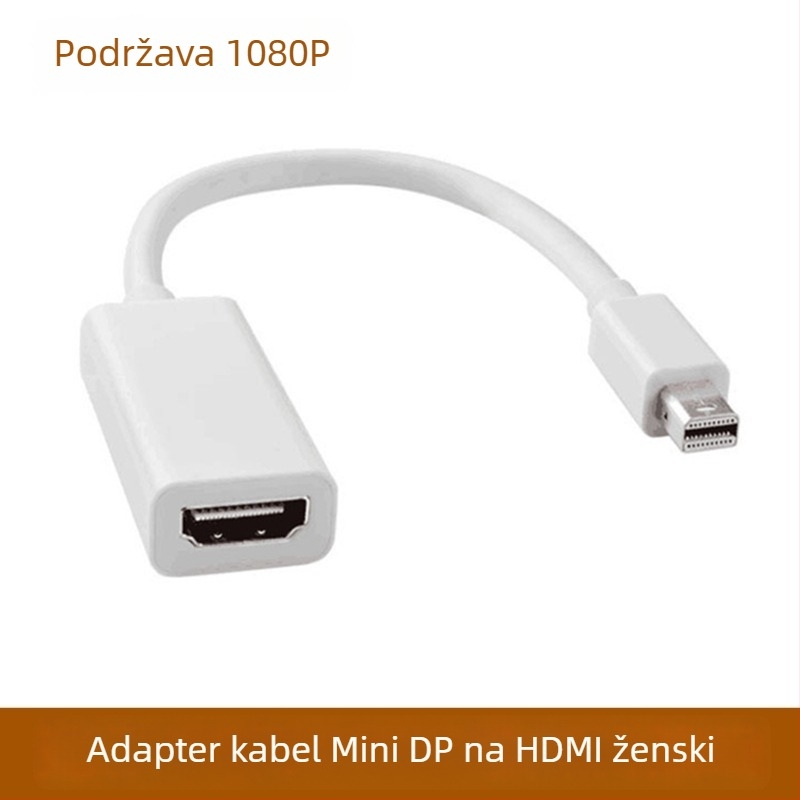 Thunderbolt Mini DisplayPort na HDMI adapter kabel za prijenosno računalo na TV, duljina 15 cm