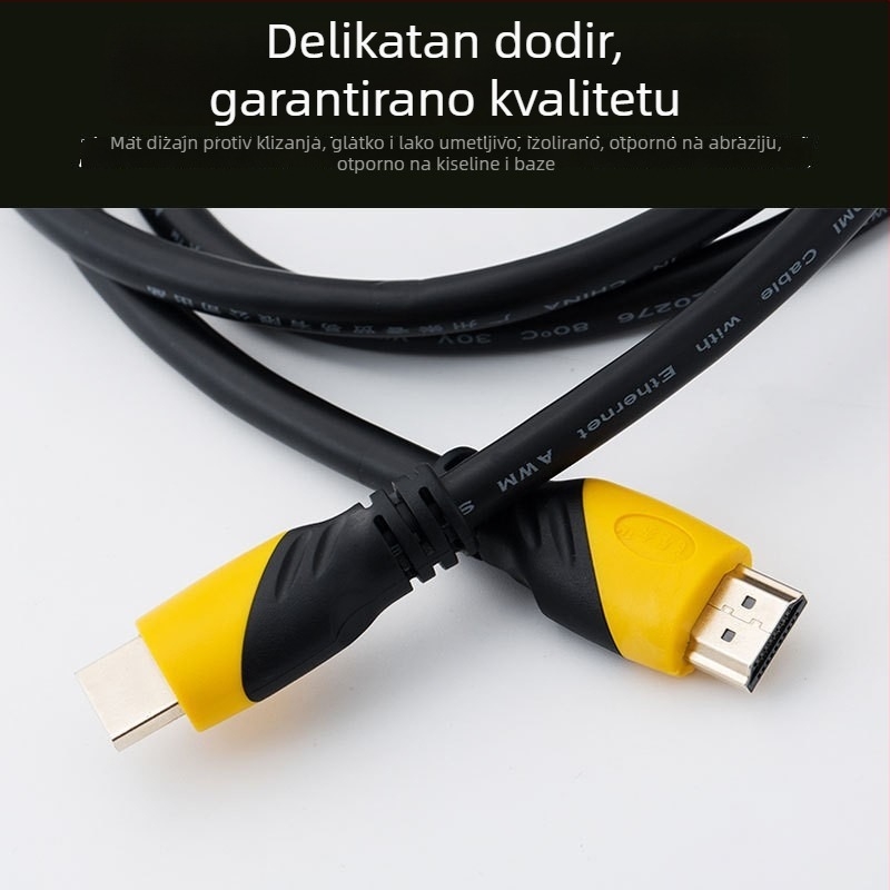 HDMI kabel za PC — zlatno pozlaćeni kontakti, bakreni vodič, duljina 1,5 m, kabel s adapterom