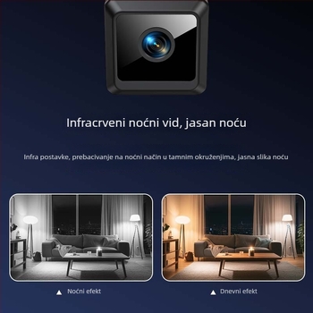 W02 kamera za kućnu sigurnost, Full HD 1080p, širokokutni objektiv, bežični Wi-Fi, pohrana na TF karticu