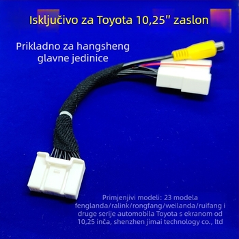 Adapter kabel za stražnju kameru s 10,25-inčnim zaslonom za Toyota vozila
