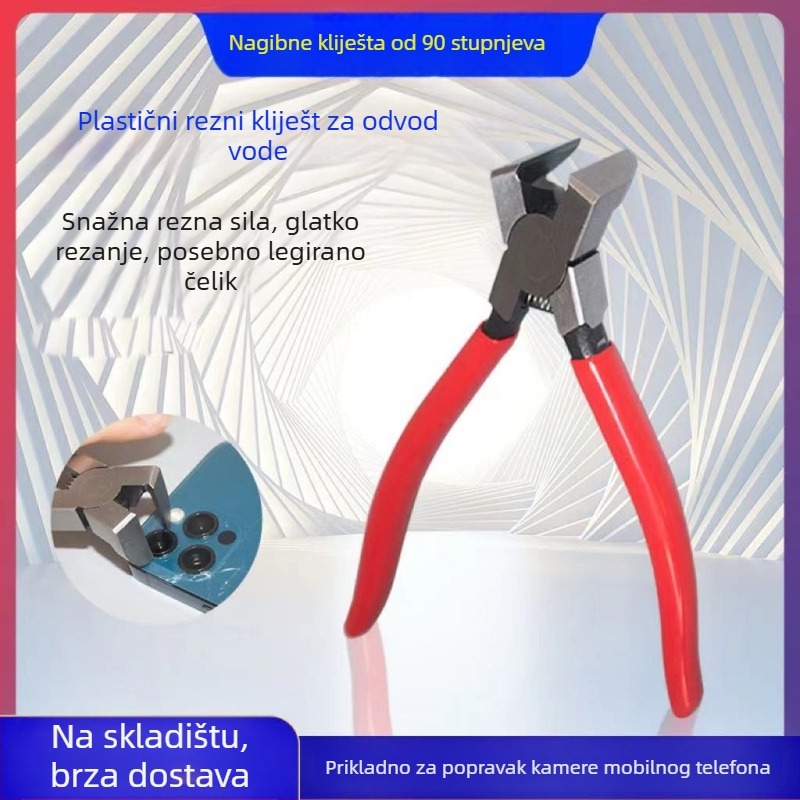 Alat za demontažu prstena stražnje kamere mobitela – opružni mehanizam, 90° nagnute čeljusti, čvrsti legirani čelik
