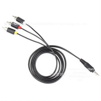 3,5 mm audio/video splitter kabel, 1 na 3 RCA konektora