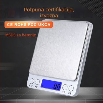 CHANGXIE CX-I2000 Elektronička kuhinjska vaga, raspon 0,05–500 g, napajanje 2×AAA, za kuhinjsku uporabu