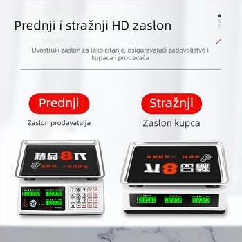 Great Red Eagle HY-832B 30 kg Vodootporna kuhinjska stolna vaga – komercijska precizna elektronička vaga