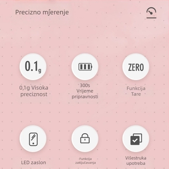 Profesionalna digitalna vaga za frizerski salon s funkcijom peelinga, za kremu za bojanje kose i boju kose, mjerilo boje kose
