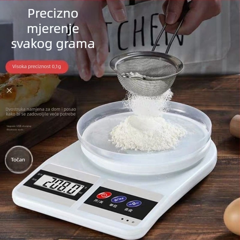 Profesionalna digitalna vaga za frizerski salon s funkcijom peelinga, za kremu za bojanje kose i boju kose, mjerilo boje kose