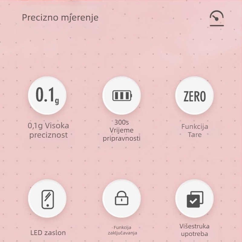 Profesionalna digitalna vaga za frizerski salon s funkcijom peelinga, za kremu za bojanje kose i boju kose, mjerilo boje kose