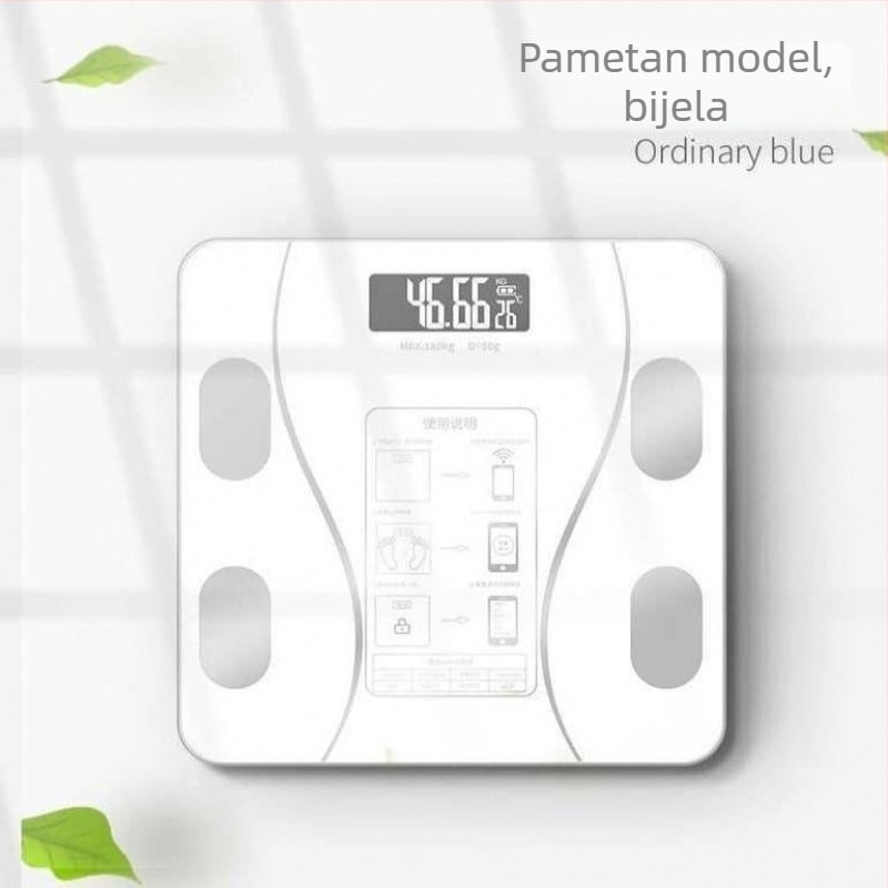 Vaga za tjelesnu masnoću za odrasle, USB napajanje, nosivost 100 kg, mjerenje tjelesne masnoće i vlage