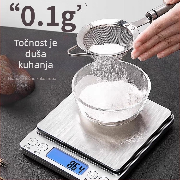 Kućna vaga, preciznost 0,1 g–3 kg, kućna elektronička vaga, za nakit i pečenje; Brend: Other; Model: Other