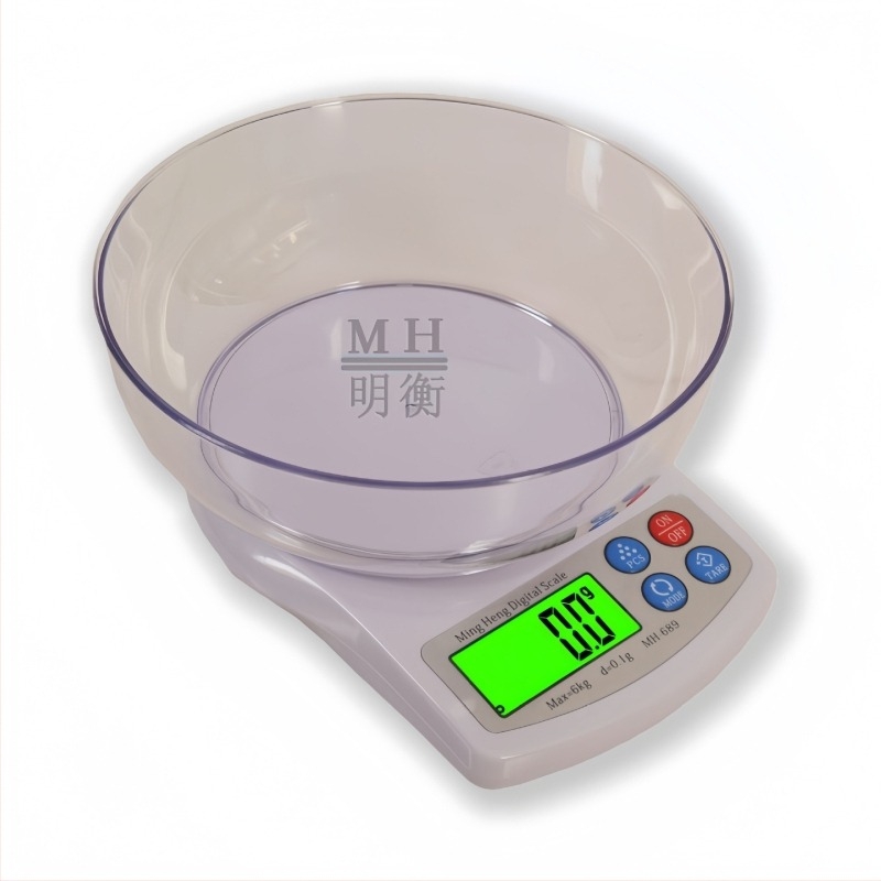 Mingheng MH-689 Digitalna kuhinjska vaga, 3 kg × 0,1 g, 6 kg × 0,1 g, 10 kg × 1 g – Precizna gram vaga za hranu, pečenje i medicinsku upotrebu