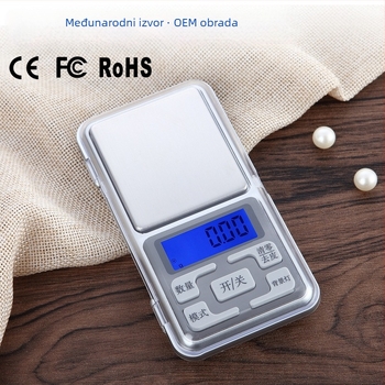 CX-668 Elektronička vaga za nakit, raspon vaganja 0,5–500 g, napajanje 2×AAA, za nakit