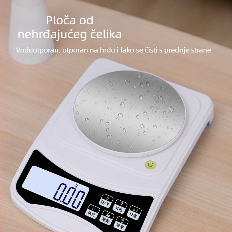 Changxie Electronics 598A Kuhinjska vaga, visoka preciznost, 0,01–500 g, kompaktna digitalna vaga